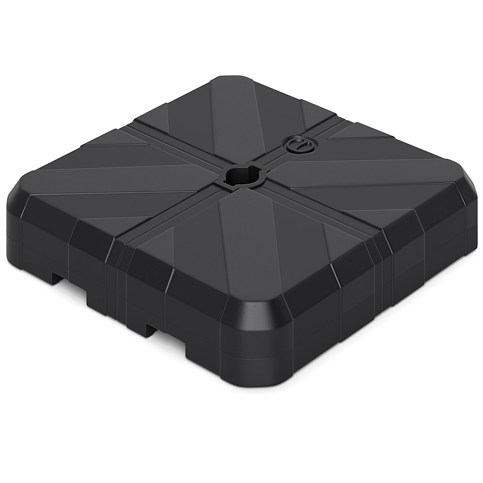 Tangkula Cantilever Umbrella Base Heavy Duty Fillable Weighted Offset Umbrella Stand